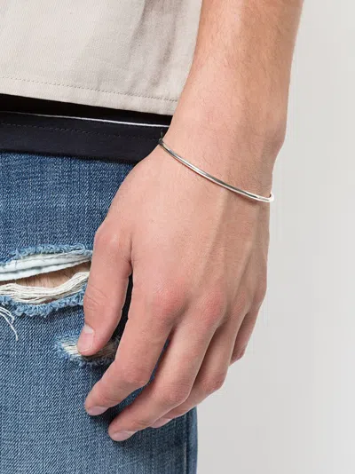 Werkstatt:münchen Bangle Hook Hammered Bracelet