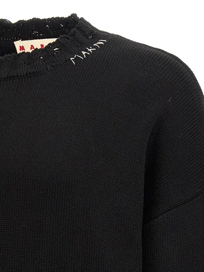 Marni Sweaters Blacks And Greys In Black