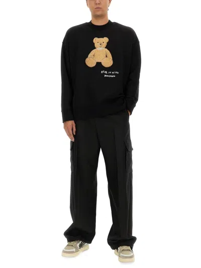 Palm Angels Bear In Mind Sweatshirt In Black