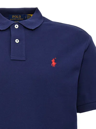 Polo Ralph Lauren Short Sleeve Polo Shirt In Blue