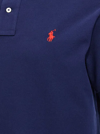 Polo Ralph Lauren Short Sleeve Polo Shirt In Blue