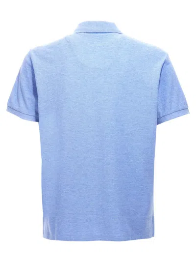 Polo Ralph Lauren Logo Polo Shirt In Blue