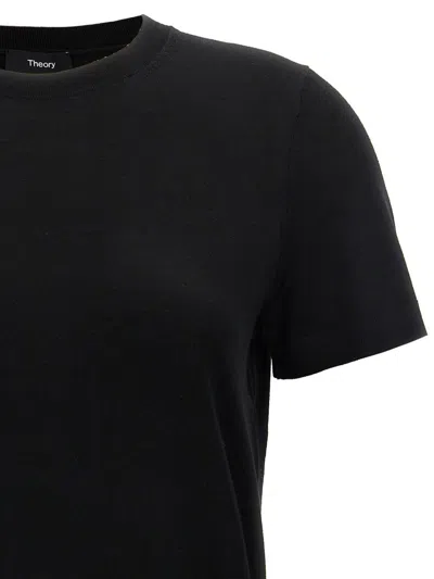 Theory Crewneck Wide-sleeve T-shirt In Black