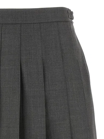 Thom Browne Uniform Mini Skirt In Gray