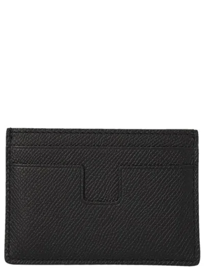 Tom Ford Logo Card Holder Wallets And Card Holders Black In Black