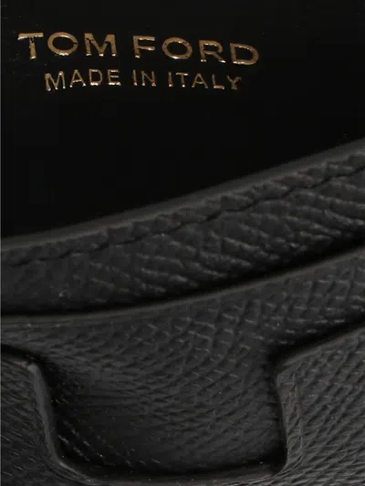 Tom Ford Logo Card Holder Wallets And Card Holders Black In Black