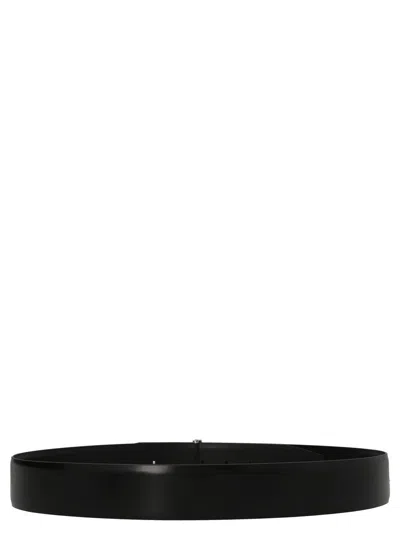 Tom Ford Logo Reversible Belt In Black