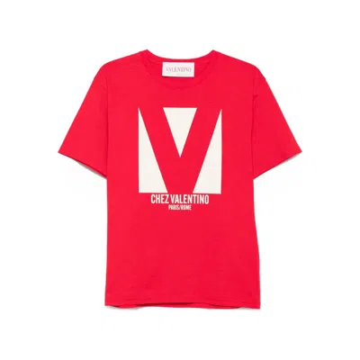 Valentino T-shirt Logo In Red