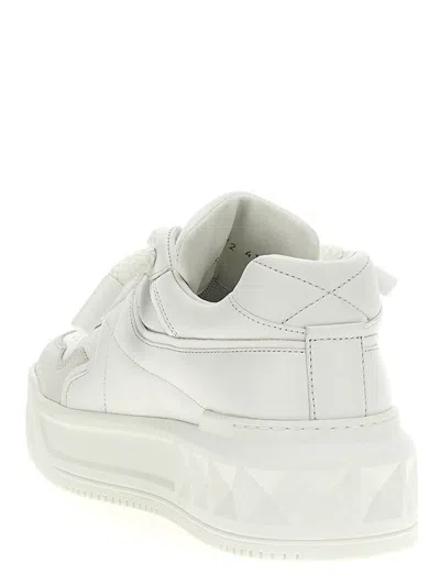 Valentino Garavani Mens White One Stud Xl Chunky-sole Leather Low-top Trainers
