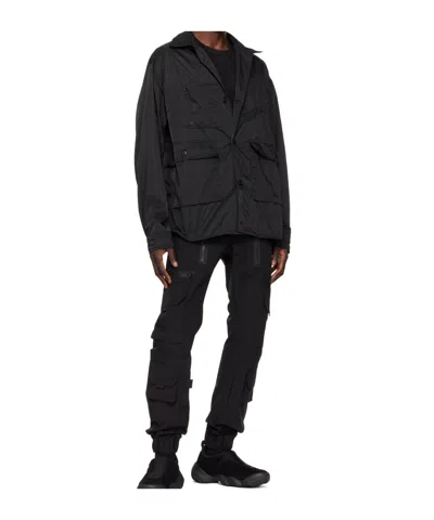 Junya Watanabe Asymmetric Pocket-detail Shirt In Black