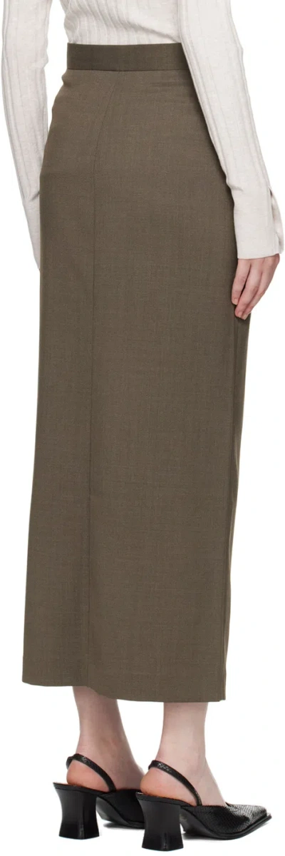 Filippa K Brown Tailored Maxi Skirt