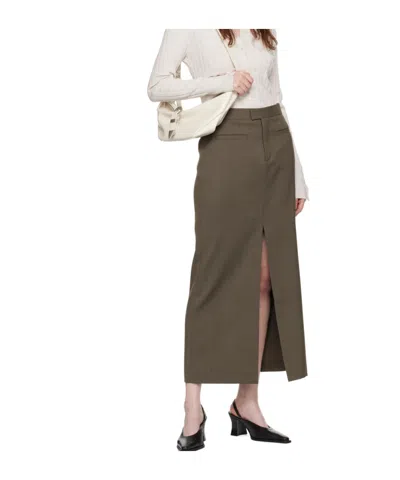 Filippa K Brown Tailored Maxi Skirt