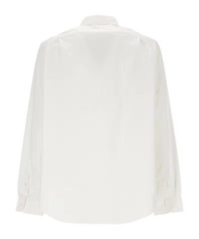 Junya Watanabe Classic Button-up Shirt With Embroidered Detail In White
