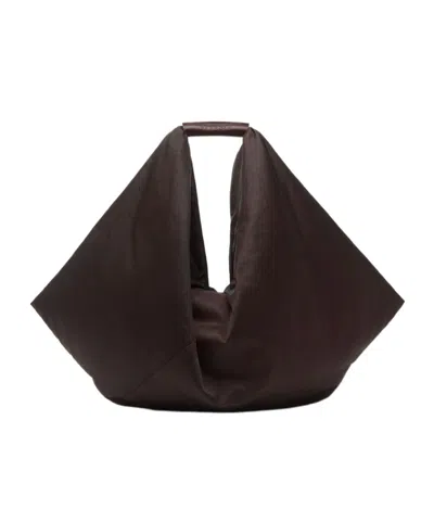 Mm6 Maison Margiela Roomy Unstructured Shopping Bag With Unique Handle ...