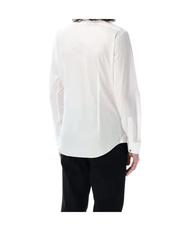 Junya Watanabe Tailored Shirt With Pleated Front And Long Sleeves In White