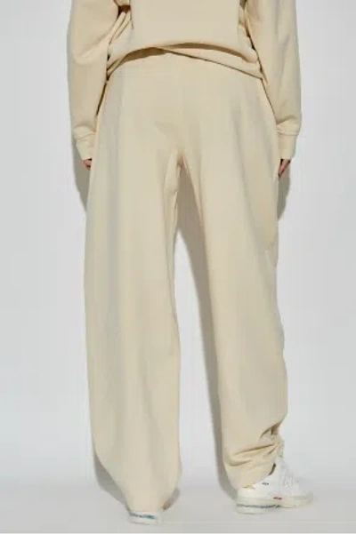 Sportmax Noble Joggers With Drawstring Waist In Neutral