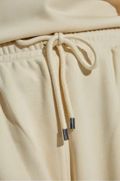 Sportmax Noble Joggers With Drawstring Waist In Neutral