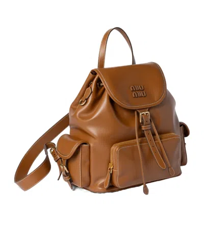 Miu Miu Leather Backpack