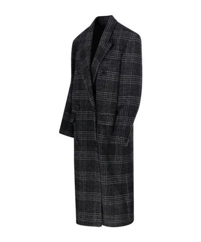 Isabel Marant Étoile Long Checked Double-breasted Notched Lapels Coat