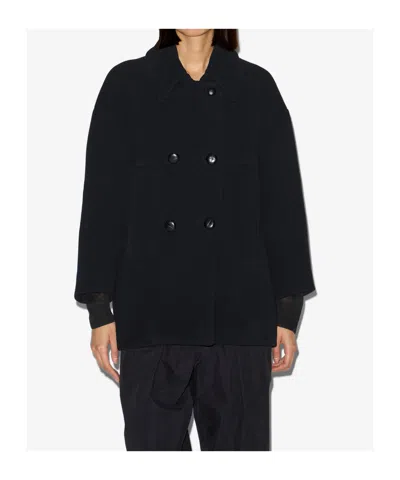 Isabel Marant Fiby Coat In Black
