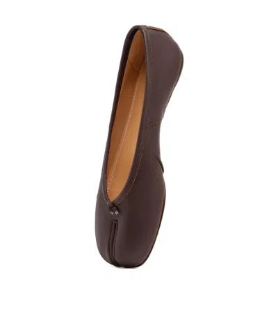 Maison Margiela New Round Toe Ballerina With Stitch Detailing