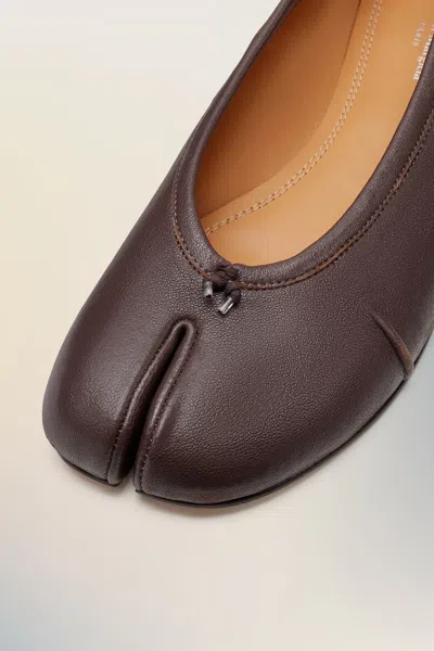 Maison Margiela New Round Toe Ballerina With Stitch Detailing
