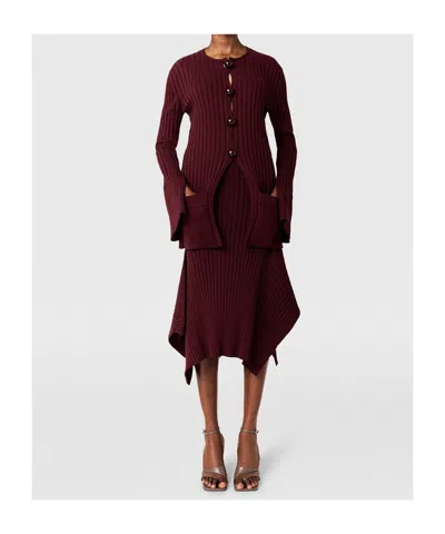 Stella Mccartney Ribbed Long Sleeved Cardigan