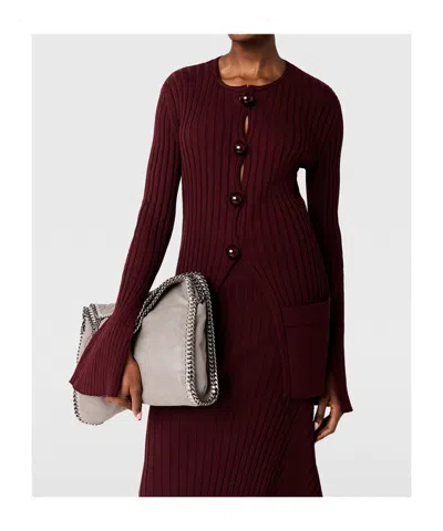 Stella Mccartney Ribbed Long Sleeved Cardigan