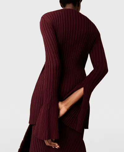 Stella Mccartney Ribbed Long Sleeved Cardigan