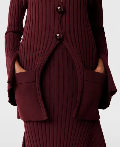 Stella Mccartney Ribbed Long Sleeved Cardigan