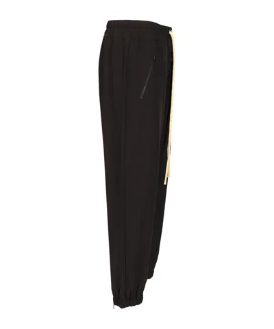 Fear Of God Forum Straight-leg Virgin Wool And Cashmere-blend Drawstring Trousers In Black
