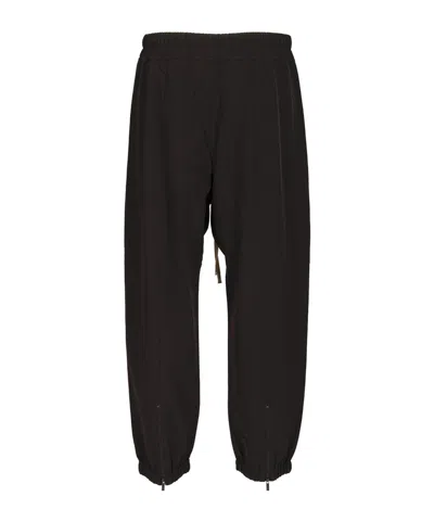 Fear Of God Forum Straight-leg Virgin Wool And Cashmere-blend Drawstring Trousers In Black