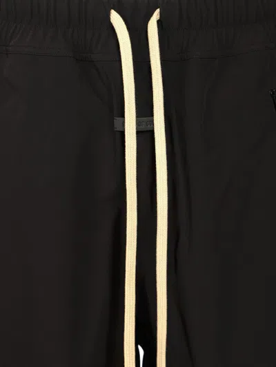 Fear Of God Forum Straight-leg Virgin Wool And Cashmere-blend Drawstring Trousers In Black