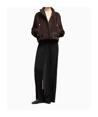Giorgio Armani Alpaca And Wool Pea Coat