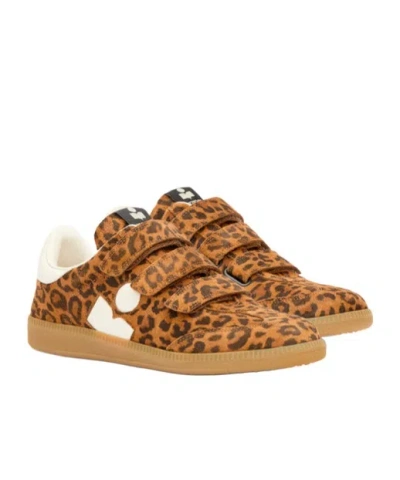 Isabel Marant Beth Leopard-print Suede Sneakers