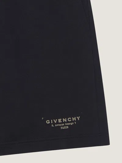 Givenchy Mens Black Relaxed-fit Logo-print Cotton-jersey Shorts Xl In Black