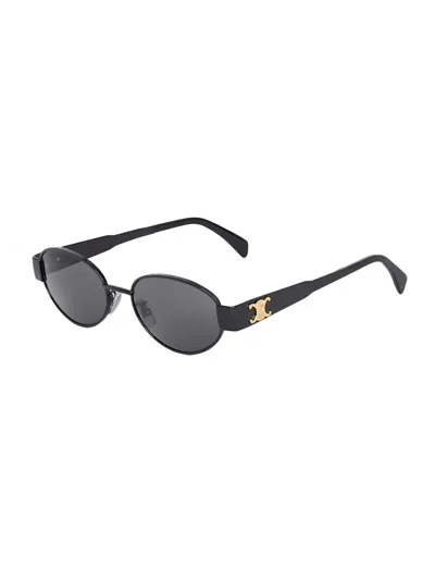 Celine Triomphe Metal 01 Metal Sunglasses In Black