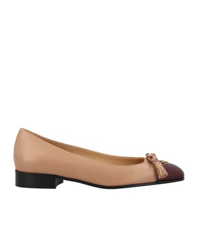 Valentino Vlogo Signature Tassel Embellished Slip-on Ballet Flats