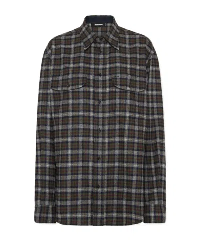 Dsquared2 Dsquared Embroidered Flanel Shirt In Blue