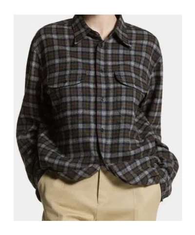 Dsquared2 Dsquared Embroidered Flanel Shirt In Blue