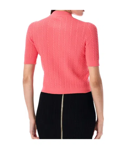 Balmain Ss Buttoned Torsade Knit Cardigan