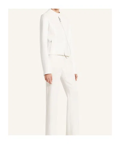 Courrèges City Zip-front Cropped Jacket In Neutral