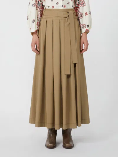Weekend Max Mara Pleated Cotton Skirt
