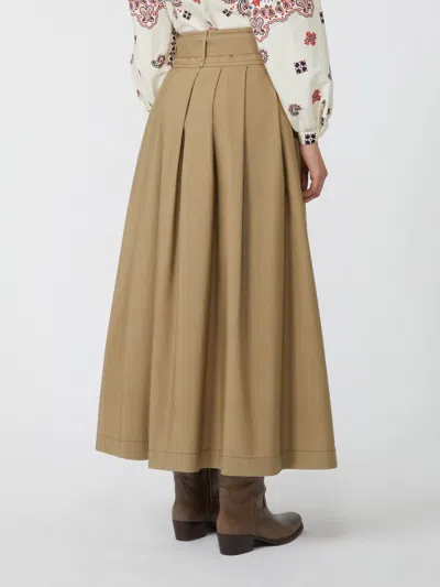 Weekend Max Mara Pleated Cotton Skirt