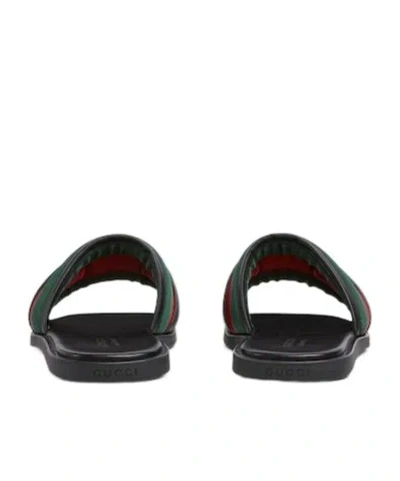 Gucci Men's Slide Sandal With Interlocking G In Multi