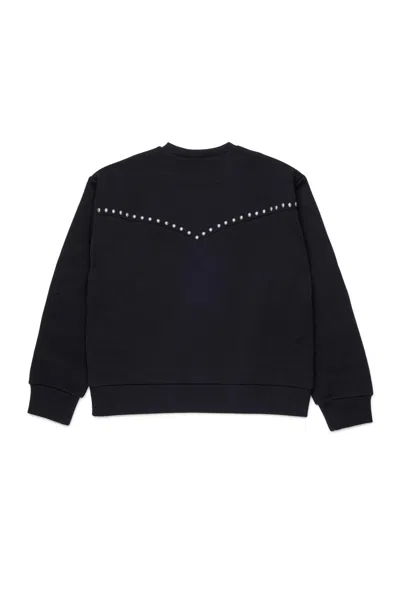 Dsquared2 Felpa Girocollo Con Borchie In Black