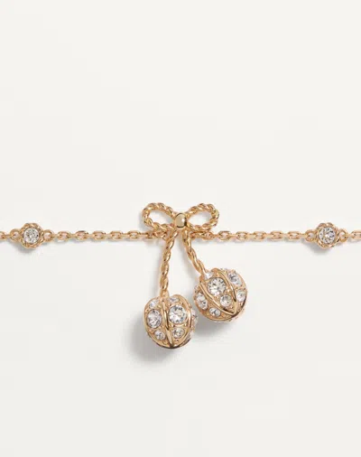 Valentino Cherryfic Bracelet In Metal And Swarovski Crystals