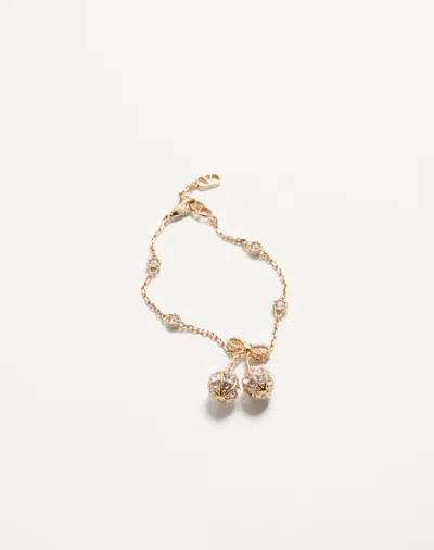 Valentino Cherryfic Bracelet In Metal And Swarovski Crystals