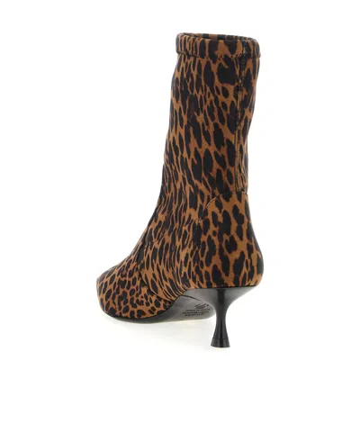 Stuart Weitzman Leopard Print Ankle Boots In Multi