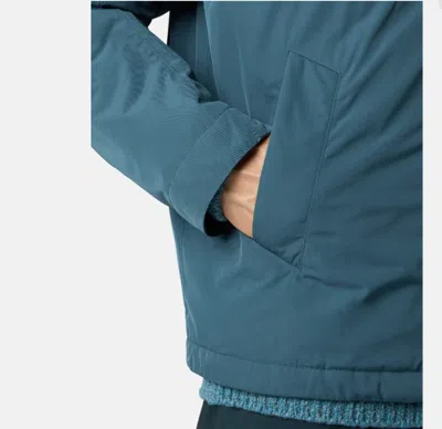 Stone Island Micro Twill Padded Hood Jacket In Blue
